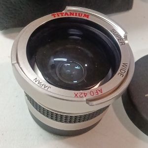 Titanium super wide lens af0.42x